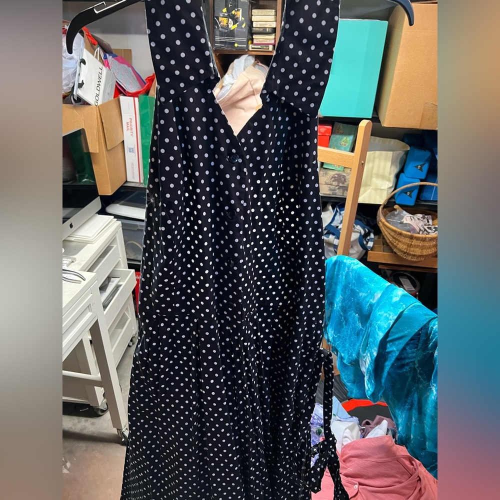Lane Bryant Halter Polka Dot Dress 28W